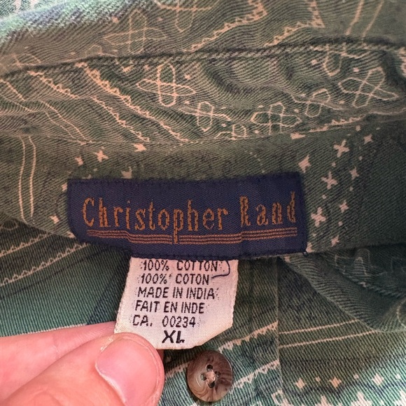 Vintage Christopher Rand Paisley Bandana Button-up Shirt Size XL - Picture 3 of 4